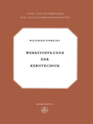 cover image of Werkstoffkunde der Kerntechnik